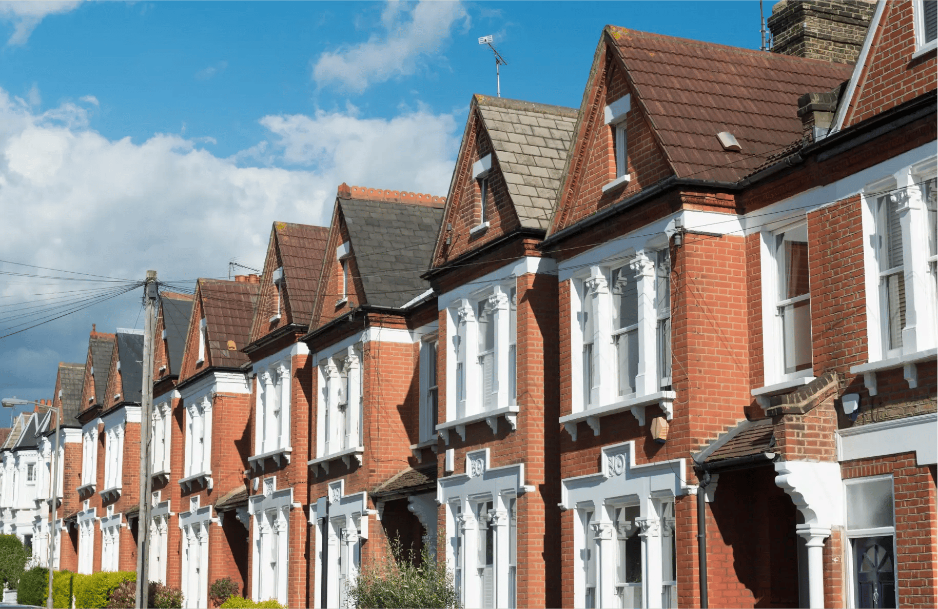 Row of terrace houses