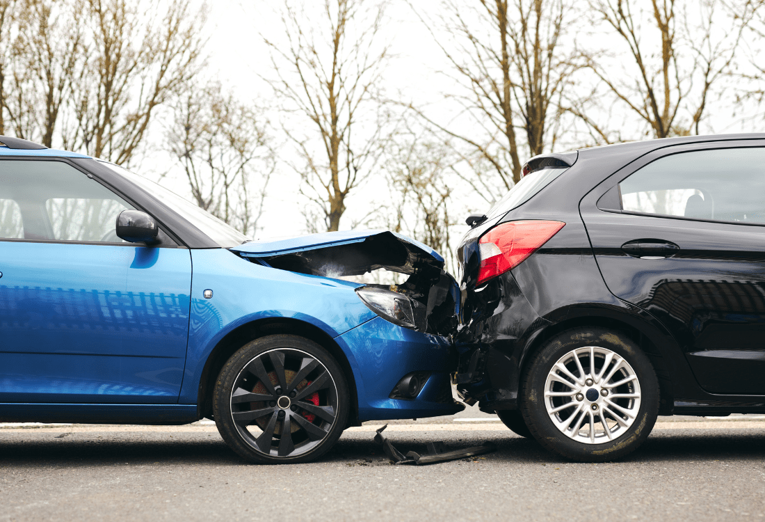 A motor trade vehicle driver wondering what to do after a car accident and what he should tell his broker.
